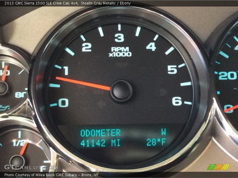 Stealth Gray Metallic / Ebony 2013 GMC Sierra 1500 SLE Crew Cab 4x4