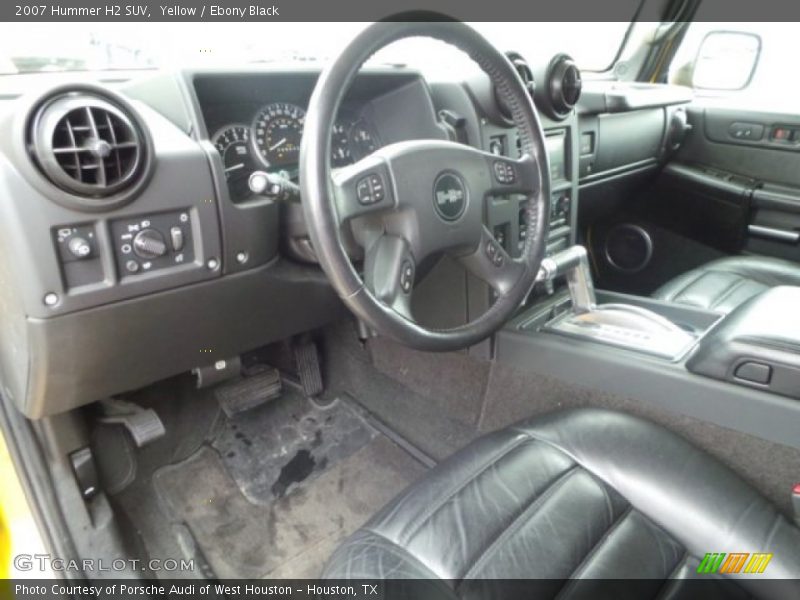  2007 H2 SUV Ebony Black Interior