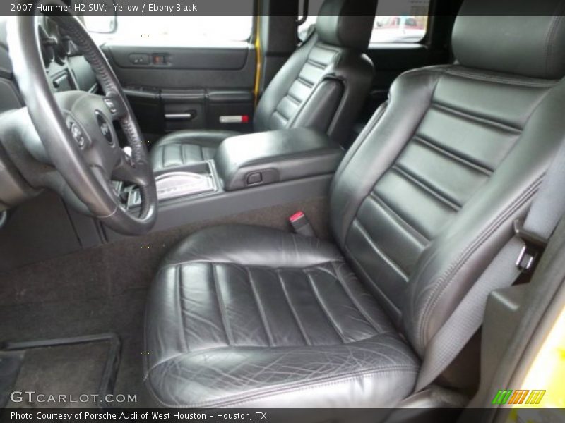 Front Seat of 2007 H2 SUV