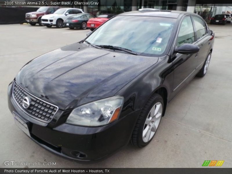 Super Black / Charcoal/Gray 2006 Nissan Altima 2.5 S