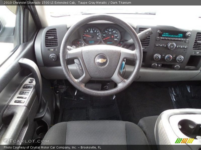 Taupe Gray Metallic / Dark Titanium 2010 Chevrolet Silverado 1500 LS Extended Cab