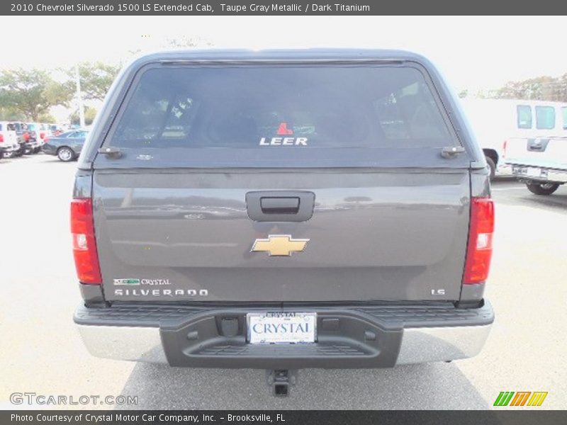 Taupe Gray Metallic / Dark Titanium 2010 Chevrolet Silverado 1500 LS Extended Cab