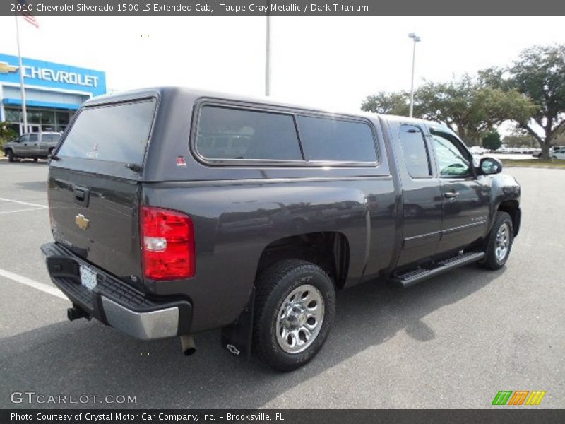 Taupe Gray Metallic / Dark Titanium 2010 Chevrolet Silverado 1500 LS Extended Cab