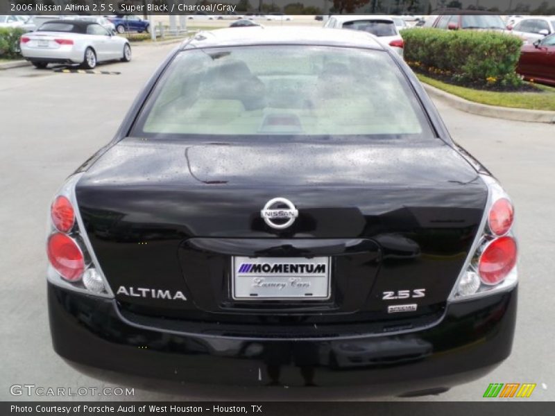 Super Black / Charcoal/Gray 2006 Nissan Altima 2.5 S