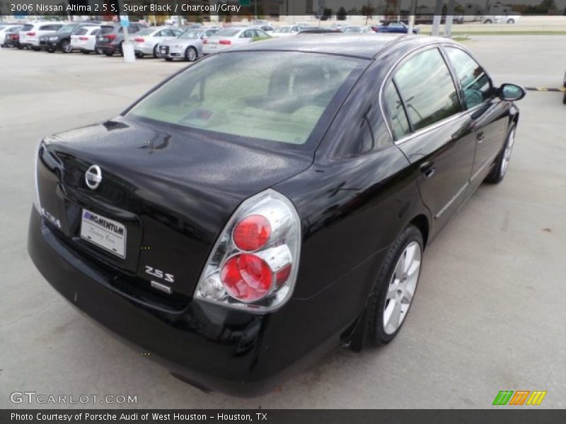 Super Black / Charcoal/Gray 2006 Nissan Altima 2.5 S