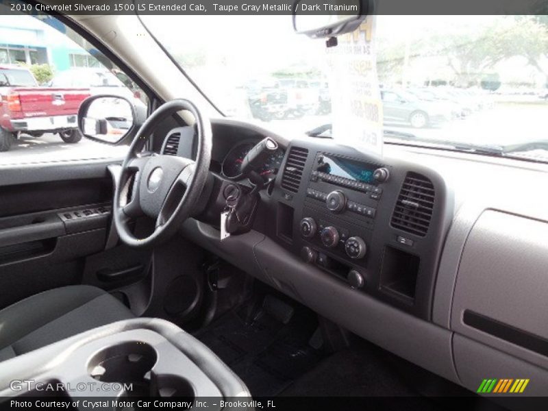 Taupe Gray Metallic / Dark Titanium 2010 Chevrolet Silverado 1500 LS Extended Cab