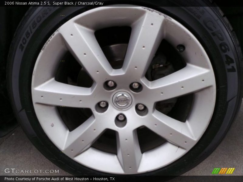 Super Black / Charcoal/Gray 2006 Nissan Altima 2.5 S