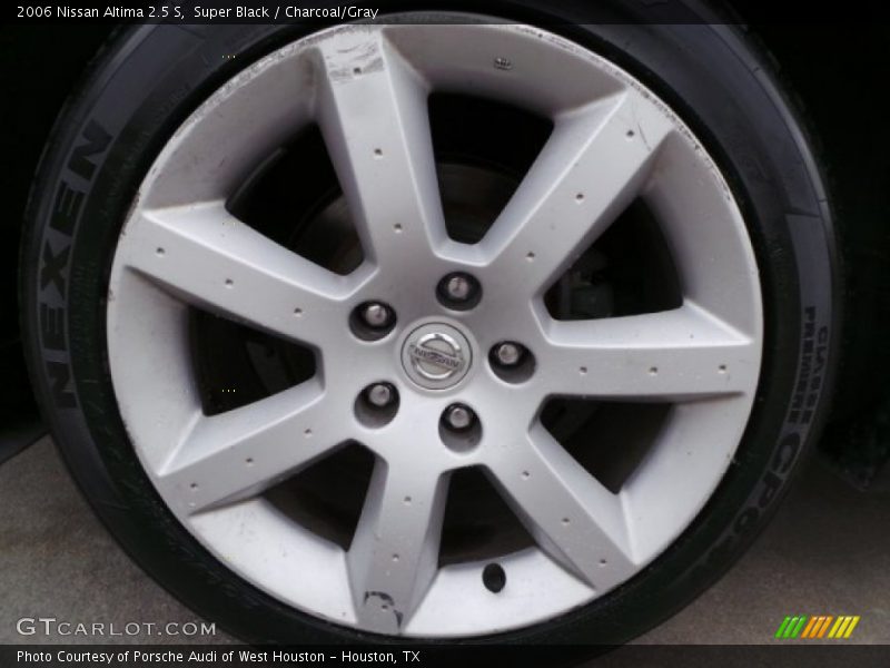 Super Black / Charcoal/Gray 2006 Nissan Altima 2.5 S
