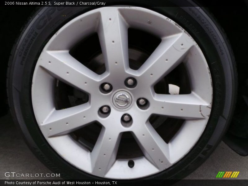Super Black / Charcoal/Gray 2006 Nissan Altima 2.5 S
