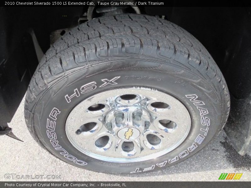 Taupe Gray Metallic / Dark Titanium 2010 Chevrolet Silverado 1500 LS Extended Cab
