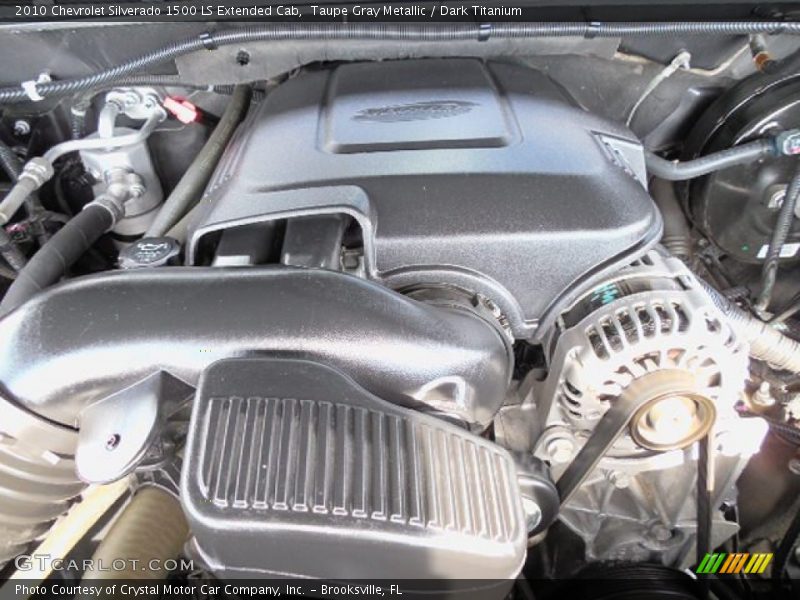 Taupe Gray Metallic / Dark Titanium 2010 Chevrolet Silverado 1500 LS Extended Cab