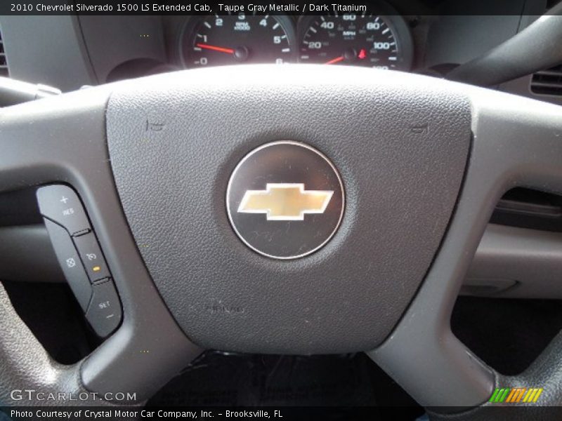 Taupe Gray Metallic / Dark Titanium 2010 Chevrolet Silverado 1500 LS Extended Cab