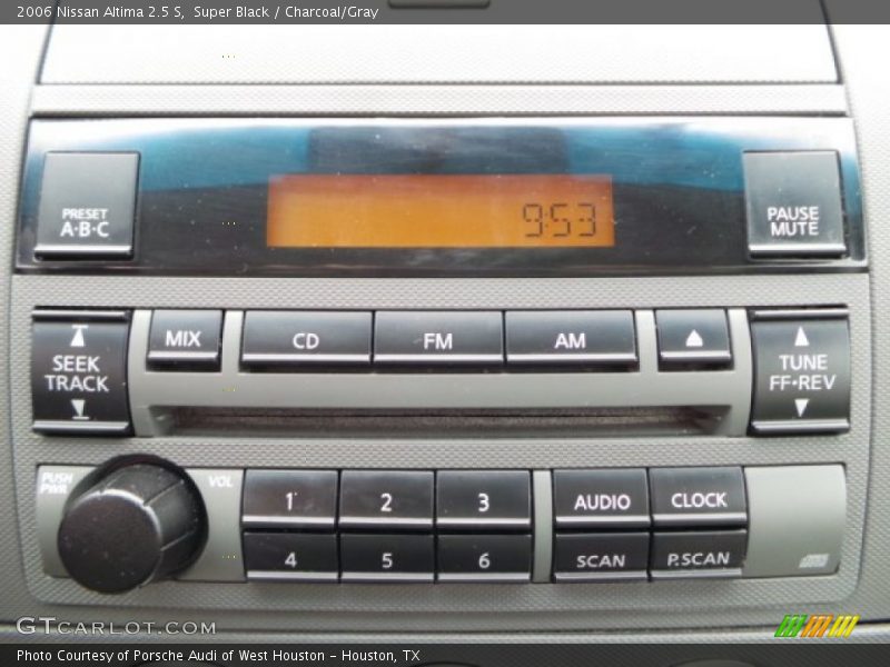 Super Black / Charcoal/Gray 2006 Nissan Altima 2.5 S
