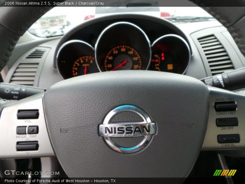 Super Black / Charcoal/Gray 2006 Nissan Altima 2.5 S