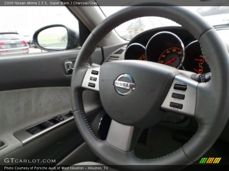 Super Black / Charcoal/Gray 2006 Nissan Altima 2.5 S