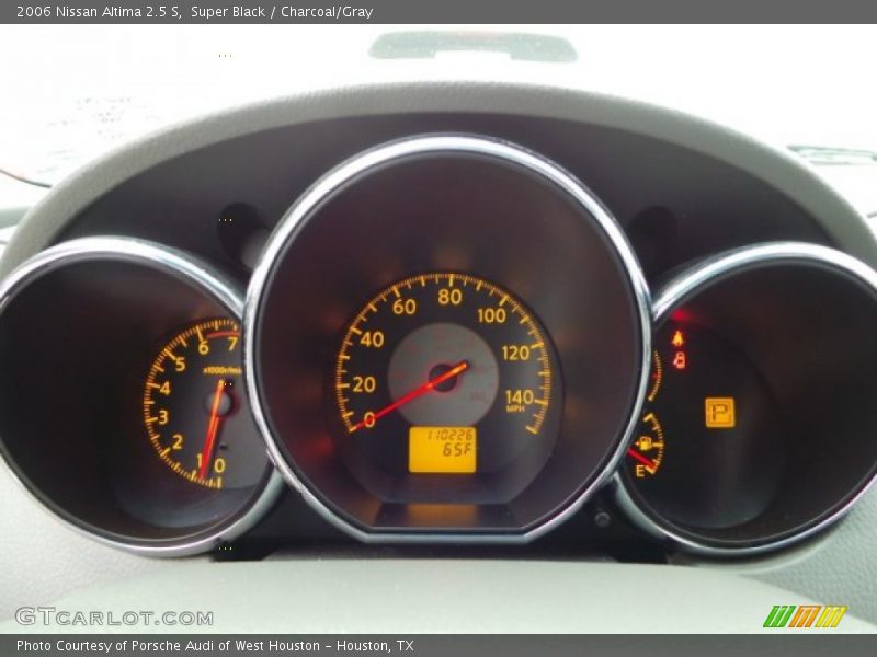 Super Black / Charcoal/Gray 2006 Nissan Altima 2.5 S