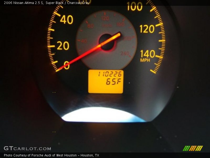 Super Black / Charcoal/Gray 2006 Nissan Altima 2.5 S