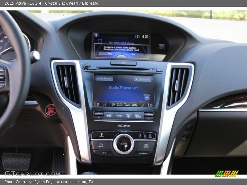Crystal Black Pearl / Espresso 2015 Acura TLX 2.4
