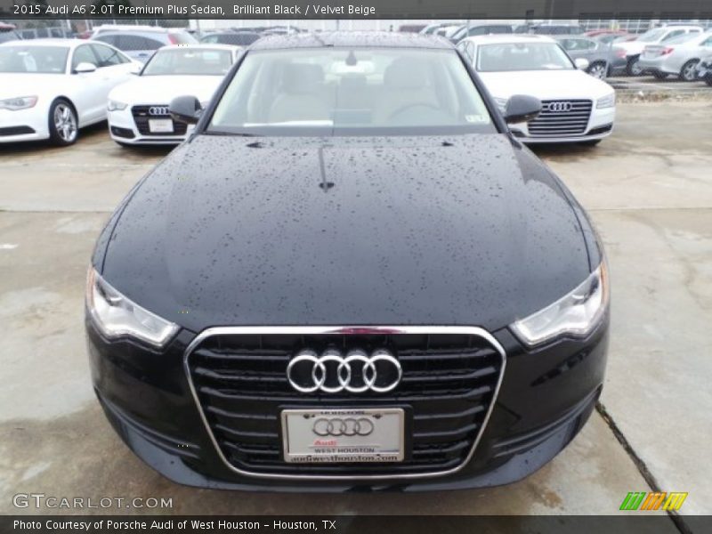 Brilliant Black / Velvet Beige 2015 Audi A6 2.0T Premium Plus Sedan