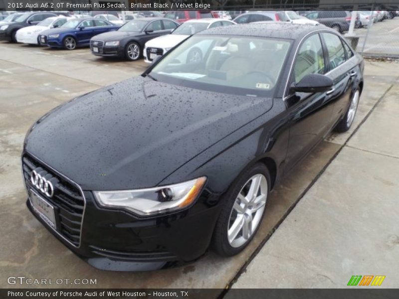Brilliant Black / Velvet Beige 2015 Audi A6 2.0T Premium Plus Sedan