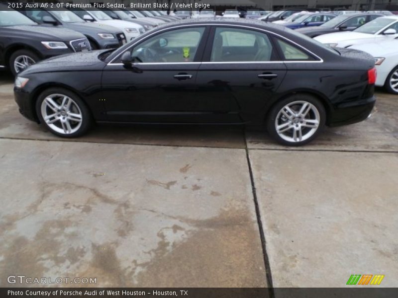 Brilliant Black / Velvet Beige 2015 Audi A6 2.0T Premium Plus Sedan