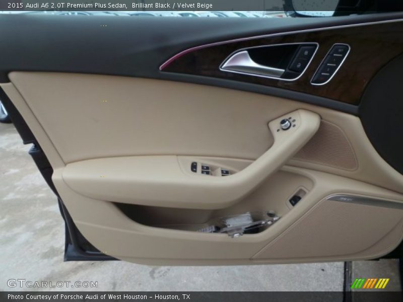 Brilliant Black / Velvet Beige 2015 Audi A6 2.0T Premium Plus Sedan