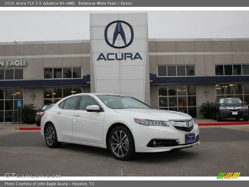 Bellanova White Pearl / Ebony 2015 Acura TLX 3.5 Advance SH-AWD