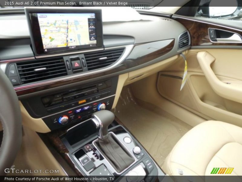 Brilliant Black / Velvet Beige 2015 Audi A6 2.0T Premium Plus Sedan