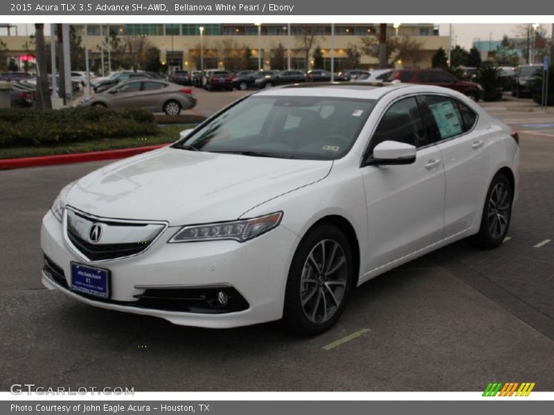 Bellanova White Pearl / Ebony 2015 Acura TLX 3.5 Advance SH-AWD