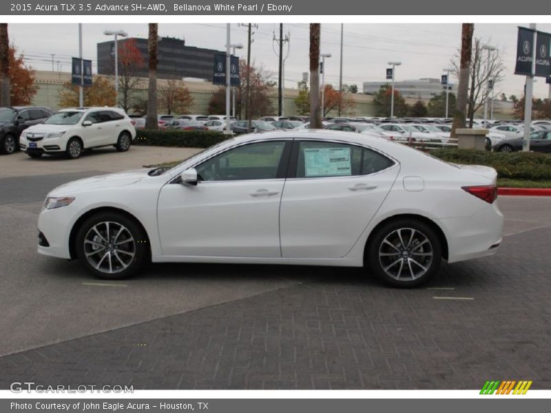 Bellanova White Pearl / Ebony 2015 Acura TLX 3.5 Advance SH-AWD