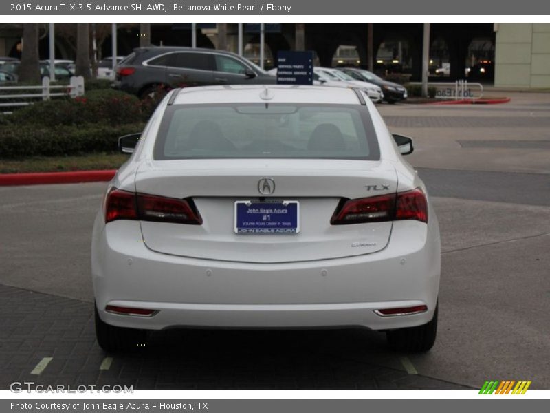 Bellanova White Pearl / Ebony 2015 Acura TLX 3.5 Advance SH-AWD