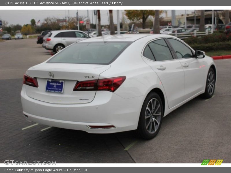 Bellanova White Pearl / Ebony 2015 Acura TLX 3.5 Advance SH-AWD