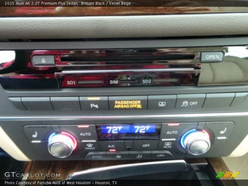 Brilliant Black / Velvet Beige 2015 Audi A6 2.0T Premium Plus Sedan