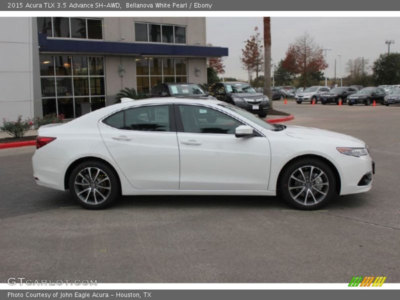 Bellanova White Pearl / Ebony 2015 Acura TLX 3.5 Advance SH-AWD