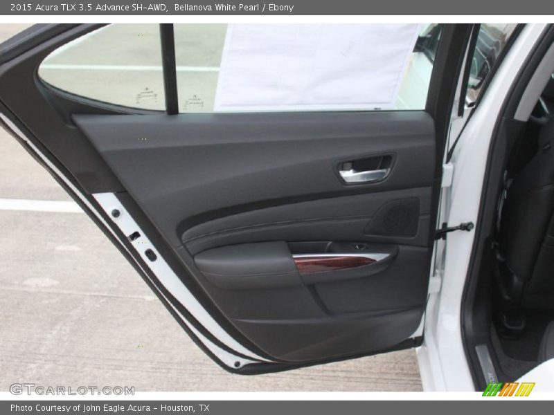 Bellanova White Pearl / Ebony 2015 Acura TLX 3.5 Advance SH-AWD