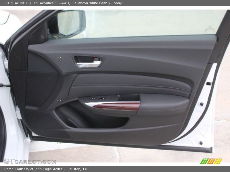 Bellanova White Pearl / Ebony 2015 Acura TLX 3.5 Advance SH-AWD