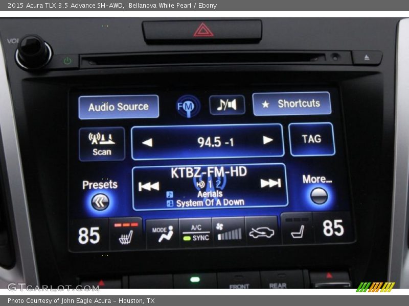 Bellanova White Pearl / Ebony 2015 Acura TLX 3.5 Advance SH-AWD