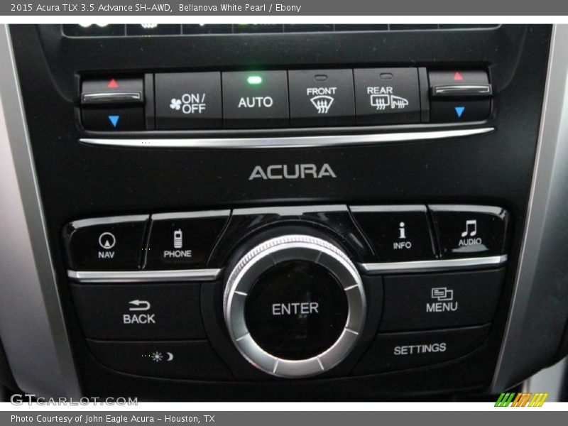 Bellanova White Pearl / Ebony 2015 Acura TLX 3.5 Advance SH-AWD