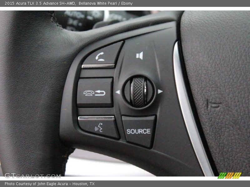Bellanova White Pearl / Ebony 2015 Acura TLX 3.5 Advance SH-AWD
