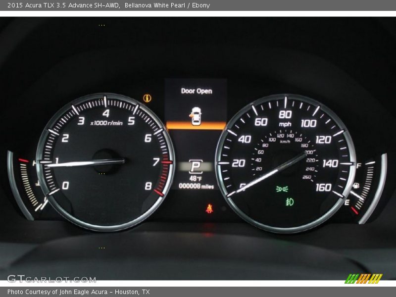 Bellanova White Pearl / Ebony 2015 Acura TLX 3.5 Advance SH-AWD