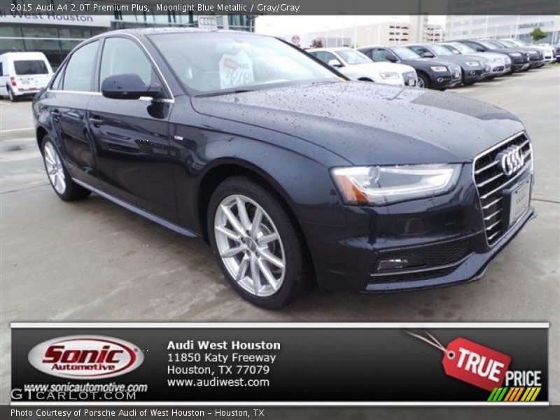 Moonlight Blue Metallic / Gray/Gray 2015 Audi A4 2.0T Premium Plus