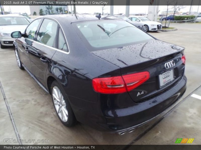 Moonlight Blue Metallic / Gray/Gray 2015 Audi A4 2.0T Premium Plus