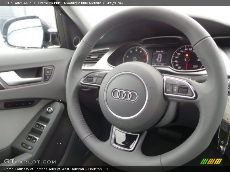 Moonlight Blue Metallic / Gray/Gray 2015 Audi A4 2.0T Premium Plus