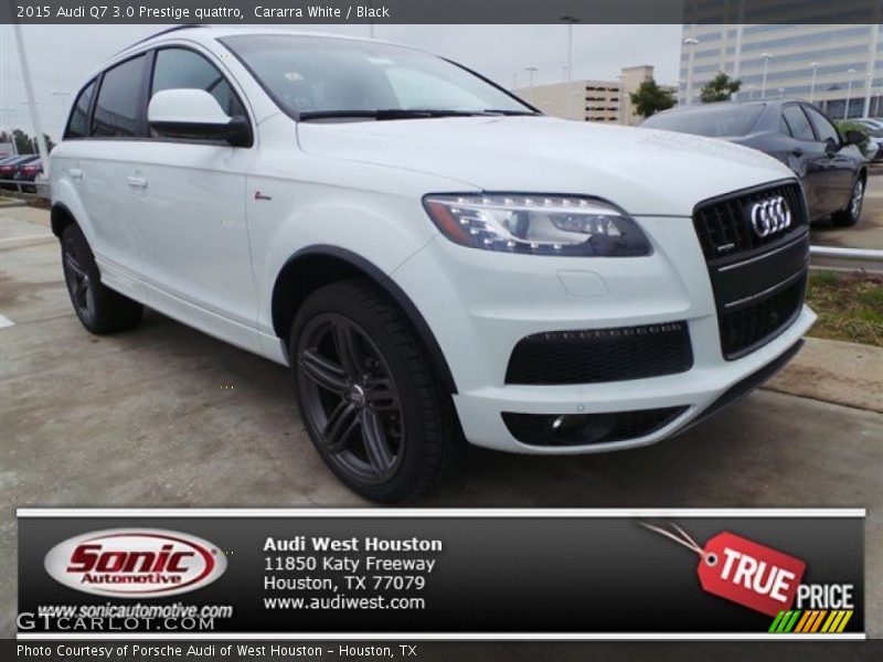 Cararra White / Black 2015 Audi Q7 3.0 Prestige quattro