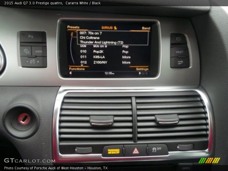 Cararra White / Black 2015 Audi Q7 3.0 Prestige quattro