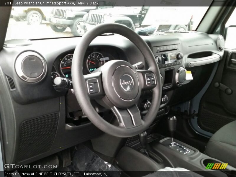 Anvil / Black 2015 Jeep Wrangler Unlimited Sport 4x4
