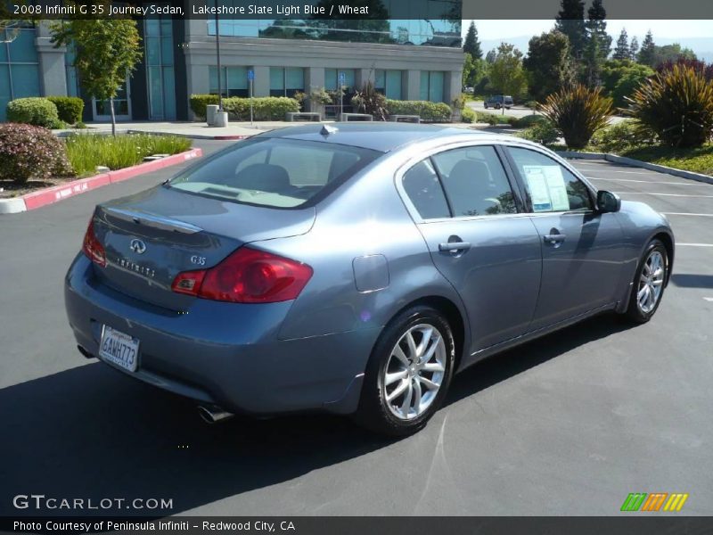 Lakeshore Slate Light Blue / Wheat 2008 Infiniti G 35 Journey Sedan