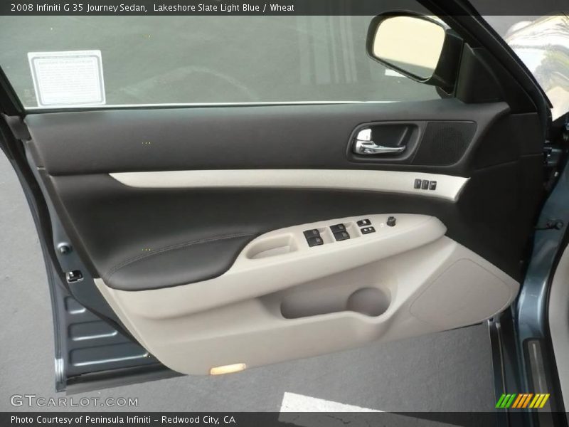 Lakeshore Slate Light Blue / Wheat 2008 Infiniti G 35 Journey Sedan