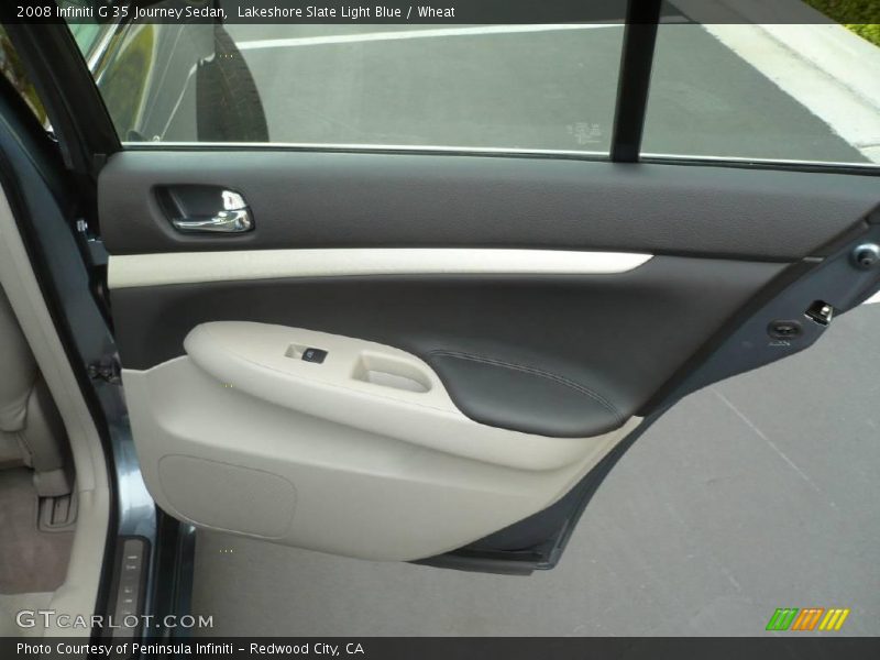 Lakeshore Slate Light Blue / Wheat 2008 Infiniti G 35 Journey Sedan