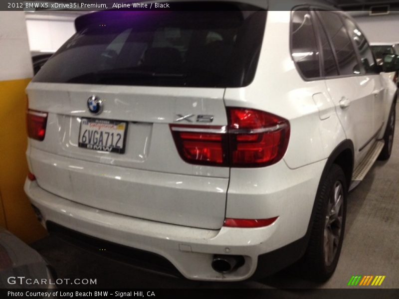Alpine White / Black 2012 BMW X5 xDrive35i Premium